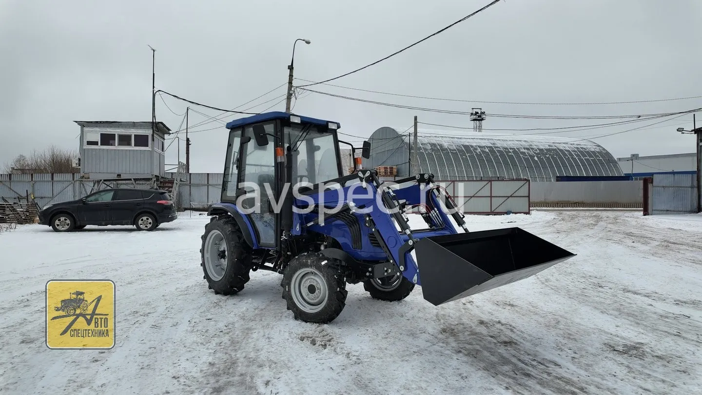 Минитрактор Lovol TE-354 с кабиной с фронтальным погрузчиком 